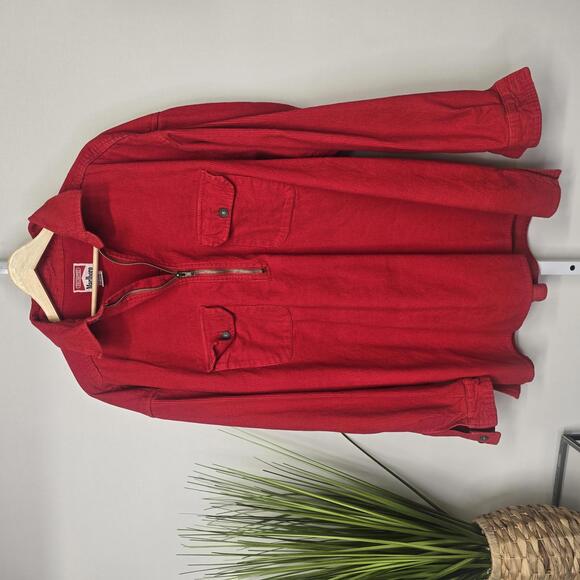 Vintage Marlboro Unlimited Red Corduroy Shirt XL - Picture 1 of 4